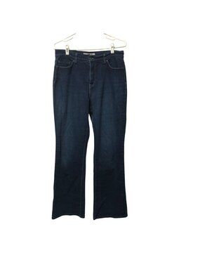 Levi's 512 Bootcut Jeans Womens 12M Perfectly Slimming Mid-Rise Dark Wash Pants